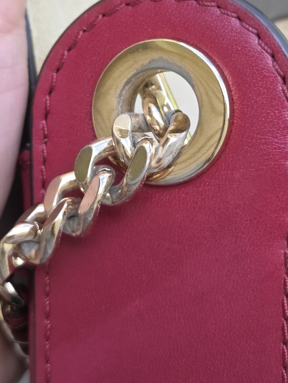 Michael Kors Red Scout Leather Crossbody Bag - Picture 10 of 12